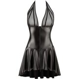 Noir plisirana haljina bez naramenica s prozirnim poprsjem (crna) - M | shoptok.hr