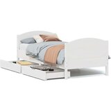 vidaXL Okvir kreveta bez madraca bijeli 90 x 190 cm masivna borovina | shoptok.hr