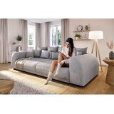 Ropez Temno siva raztegljiva sedežna garnitura iz rebrastega žameta 310 cm Vanessa – | Shoptok.si