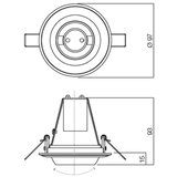  Redo 70069 - Ugradna stropna svetiljka TR 1xE14/28W/230V zlatna | Eponuda.com