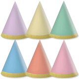 Procos Pastelno obarvani mini party klobuki, komplet 6 kosov | Shoptok.si