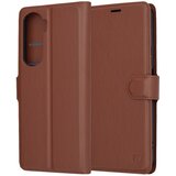 Techsuit Leather Folio preklopna wallet maska za Honor 90 Lite – smeđa | shoptok.hr
