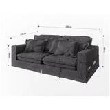 Ropez Antracitno siva sofa 236 cm Nora – | shoptok.hr