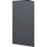  Vrtne sadilice 2 kom antracit trokutaste 40x34,5x75 cm čelične | shoptok.hr