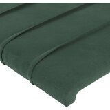  Uzglavlje s ušima tamnozeleno 83 x 23 x 118/128 cm baršunasto | shoptok.hr
