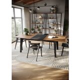 TemaHome Raztegljiva jedilna miza z mizno ploščo v orehovem dekorju v naravni barvi 100x180 cm Shadow – | Shoptok.si