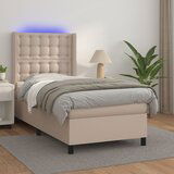  The Living Store Box spring postelja z vzmetnico LED kapučino 90x200 cm - Box Spring Postelja, (21512289) Cene