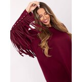 Factory Price Blouse-IT-BZ-21695.10-burgundy | Shoptok.si