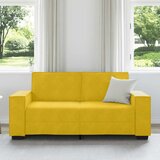  Dvosjed Kauč Žuti 180x78x84 cm Baršun | shoptok.hr
