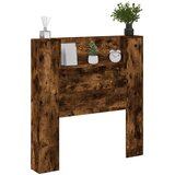  Uzglavlje S LED lampica Dimljeni hrast 100 x 16,5 x 103,5 cm | shoptok.hr