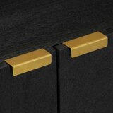  Komoda crna 60 x 33 x 75 cm konstruirano drvo | shoptok.hr