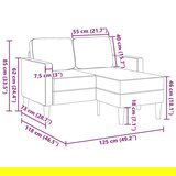 SOFA 2-sedežni kavč z ležiščem v obliki črke L temno zelena 125 cm | Shoptok.si