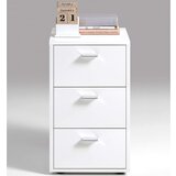 Furnova FMD Nočna omarica s 3 predali bela, (21925932) | Shoptok.si