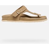 Geox Beige women's flip-flops Sandybett - Women's | ePonuda.com