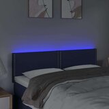  Posteljno vzglavje modro 144x5x78/88 cm blago, (20736014) | Shoptok.si