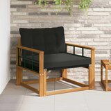  Set vanjskih sofa Čvrsto drvo akacije i Textilene Prirodna | shoptok.hr