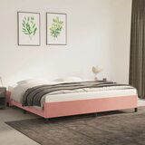 Maison Chic Posteljni okvir - Dvoposteljna postelja - Zakonska postelja roza 200x200 cm žamet-J5356, (21766858) | Shoptok.si