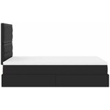  Otomanski okvir kreveta s madracem crni 120x200cm umjetna koža | shoptok.hr