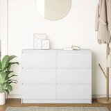vidaXL Komoda bela 100x35x76 cm inženirski les | Shoptok.si