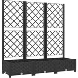 Maison Chic Cvetlično korito - Cvetlični Lonec z oporno mrežo črno 120x40x121,5 cm PP, (21788528) Cene