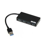 iBox IUH3F56 interface hub USB 3.2 Gen 1 (3.1 Gen 1) Type-A 5000 Mbit/s Black Cijene