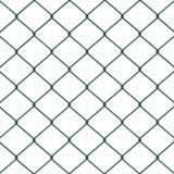 vidaXL Ograja iz verige z 7 flanšastimi stebri 1.2x10 m pocinkana jekla | Shoptok.si