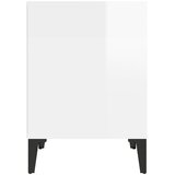  Noćni ormarići 2 kom visoki sjaj bijeli 40x35x50 cm | Eponuda.com
