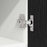 vidaXL Viseča omarica s polico Riga Črni hrast in bela 30 x 31 x 40 cm | Shoptok.si