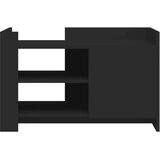 vidaXL Klubska mizica črna 80x50x50 inženirski les | Shoptok.si