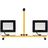 vidaXL LED reflektor z ročajem 2x50 W toplo bel | Shoptok.si