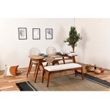 Woody Fashion Set trpezarijski sto, 2 trpezarijske stolice i klupa Touch Walnut | Eponuda.ba