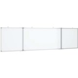  Magnetna bijela ploča sklopiva 160 x 40 x 1,7 cm aluminijska | shoptok.hr