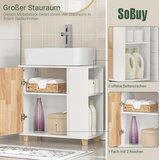 SoBuy kopalnica pod umivalnikom v beli barvi v kmečkem slogu, (20814714) | Shoptok.si