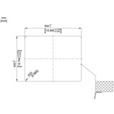 Blanco sudopera andano 500-U inox saten polirno, 540x440/190mm | ePonuda.com