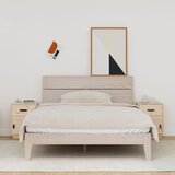 vidaXL Nočna omarica 2 kosa 40x34x55 cm trdna borovina | Shoptok.si