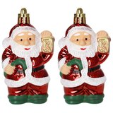  Božićni ukrasi Djed Božićnjak 8 cm – set 2 komada | shoptok.hr