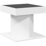  Stolić za kavu LED bijeli 50x50x45 cm od konstruiranog drva | shoptok.hr