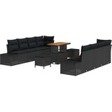  Sjedeća garnitura za vrt Crna 90 x 55 x 71 cm Poli ratan | shoptok.hr