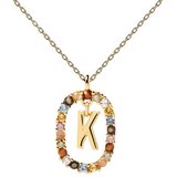  Ženska pd paola letter k zlatna ogrlica sa pozlatom 18k ( co01-270-u ) Cene