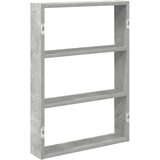 vidaXL Zidna polica beton siva 43x9x60 cm konstruirano drvo | shoptok.hr