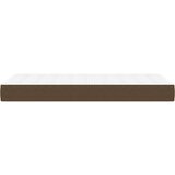  Vzmetnica z žepkasto vzmetjo temno rjava 120x190x20 cm blago | Shoptok.si