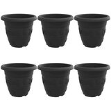  Okrogli cvetlični lonec 6 pcs Črna Ø 39 x 32 cm Plastika, (5000207356) | Shoptok.si