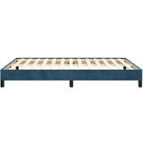 vidaXL Posteljni okvir temno moder 140x200 cm žamet | Shoptok.si