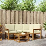  Set vanjskih sofa 5 kom. Prirodna i krem | shoptok.hr