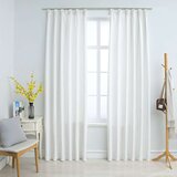  Zavjese za zamračivanje s kukama 2 kom sivobijele 140x245 cm | shoptok.hr