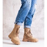 Gemre Beige ankle boots with elastic upper Zogba | shoptok.hr