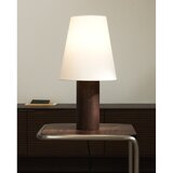 Kave Home Bela/v temni naravni barvi namizna svetilka s tekstilnim senčilom (višina 49,5 cm) Marga – | Shoptok.si