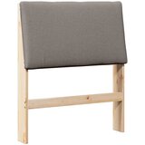  Tapecirani uzglavlje Sivo-smeđa 80 cm Čvrsto borovo drvo | shoptok.hr