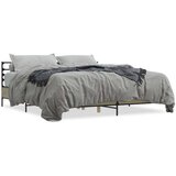  Okvir za krevet boja hrasta 180x200cm konstruirano drvo i metal | shoptok.hr