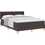  Postelja z vzmetnico Temno rjava 200 x 160 cm Poliester, (5000127667) | Shoptok.si